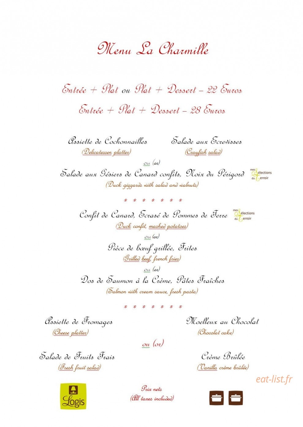 La Charmille — carte page 5