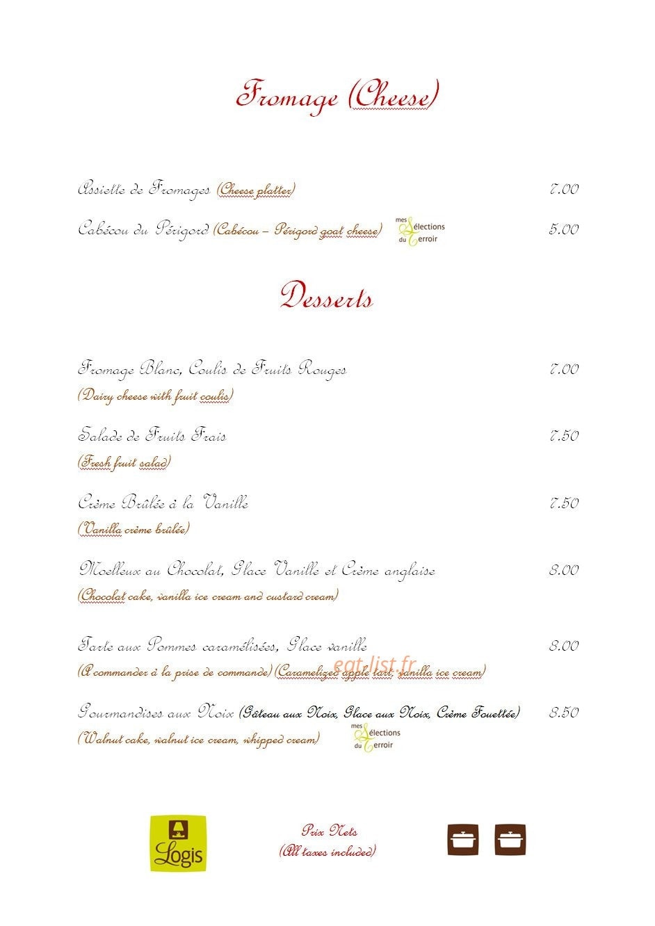 La Charmille — carte page 3