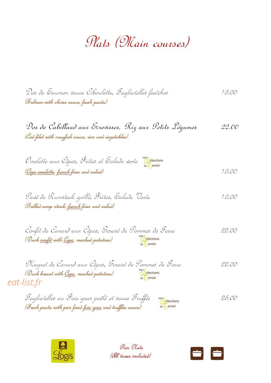 La Charmille — carte page 2