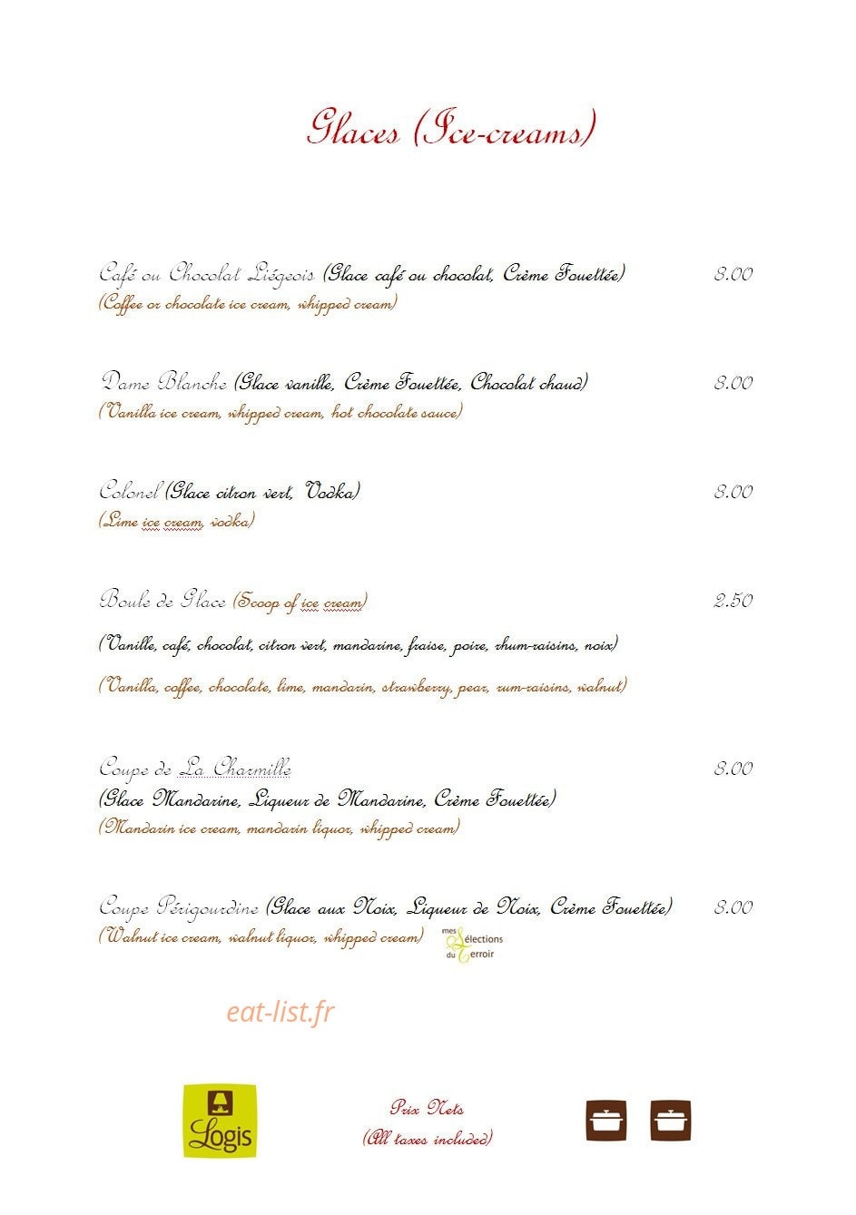 La Charmille — carte page 4