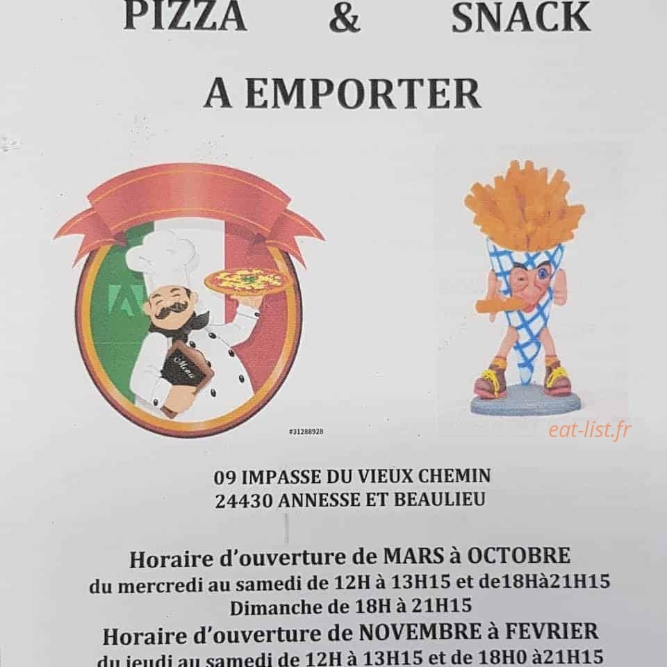 La Perla Pizza — carte page 1