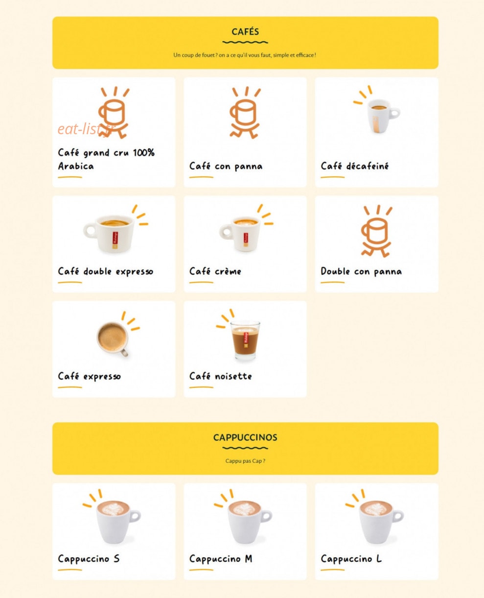 La Croissanterie — carte page 11