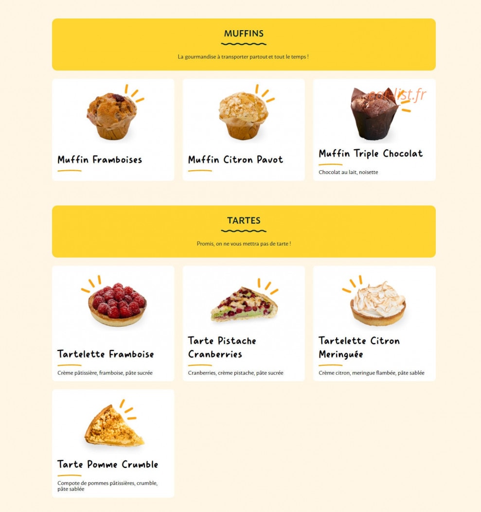 La Croissanterie — carte page 7