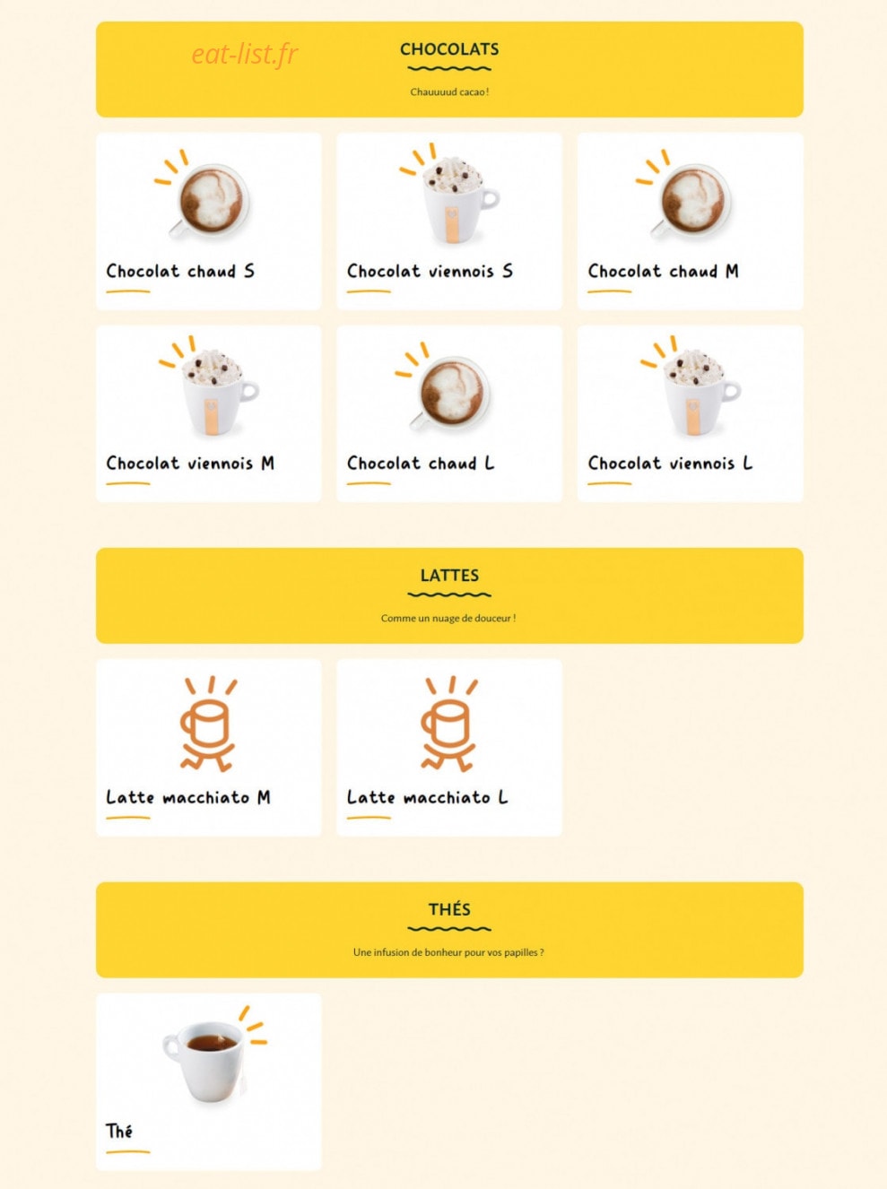 La Croissanterie — carte page 12