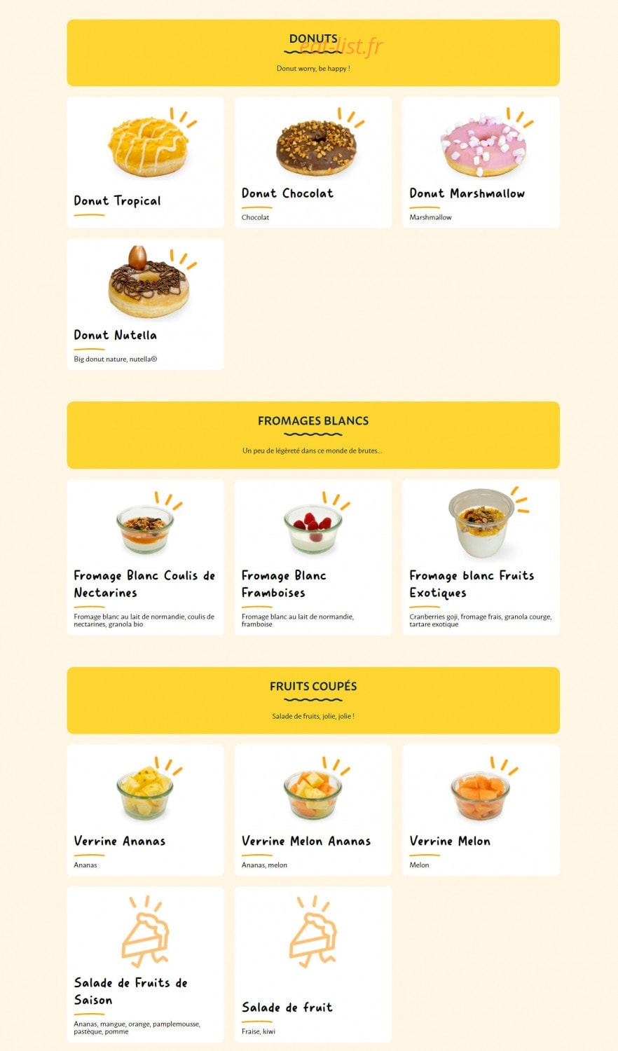 La Croissanterie — carte page 6