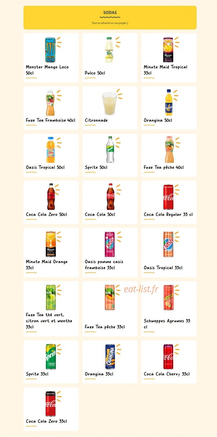La Croissanterie — carte page 10