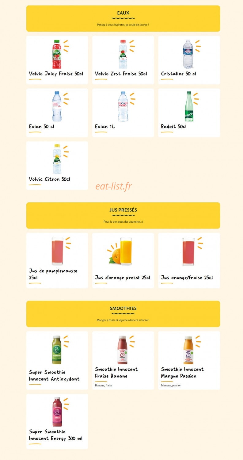 La Croissanterie — carte page 9