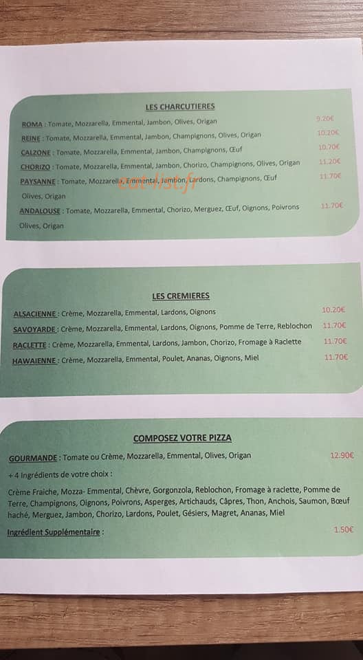 La Braise — carte page 2
