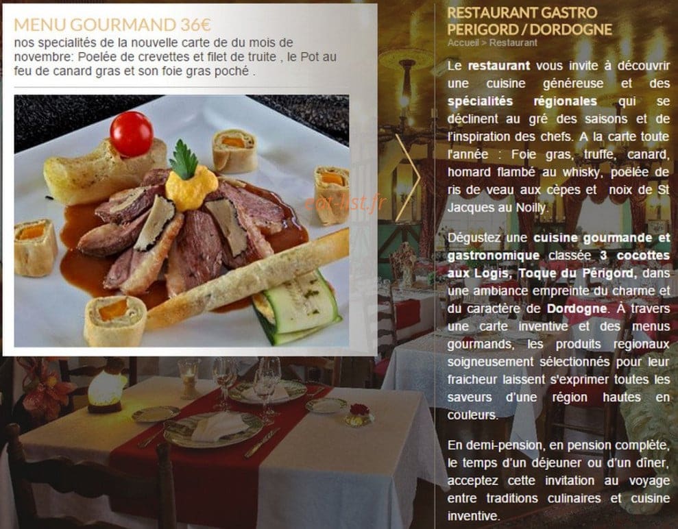 Les Voyageurs à La Coquille - menu et photos