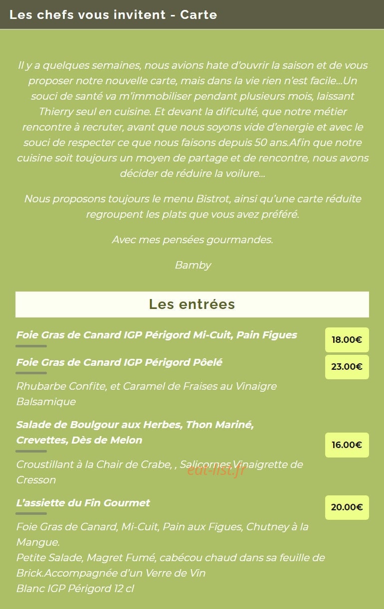 Hôtel de France — carte page 2