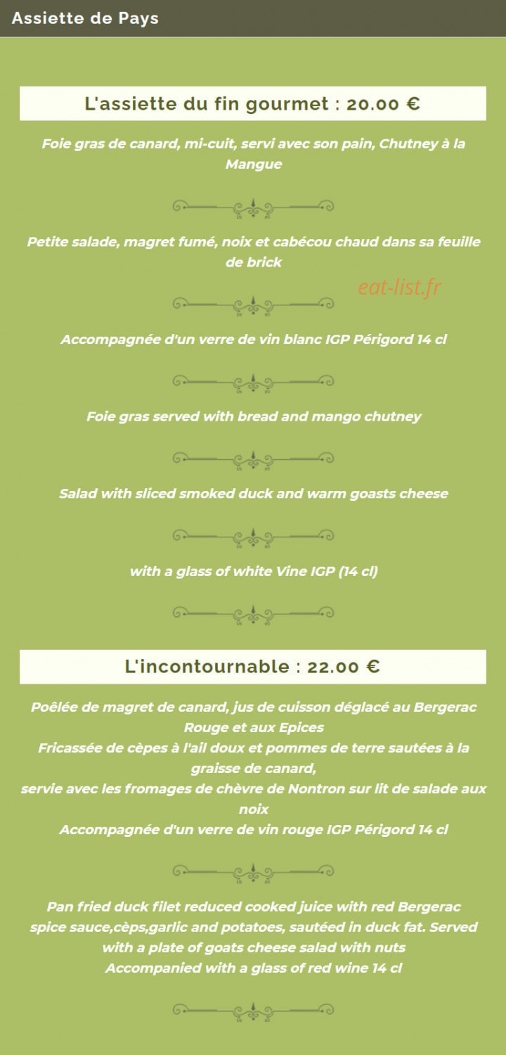 Hôtel de France — carte page 4
