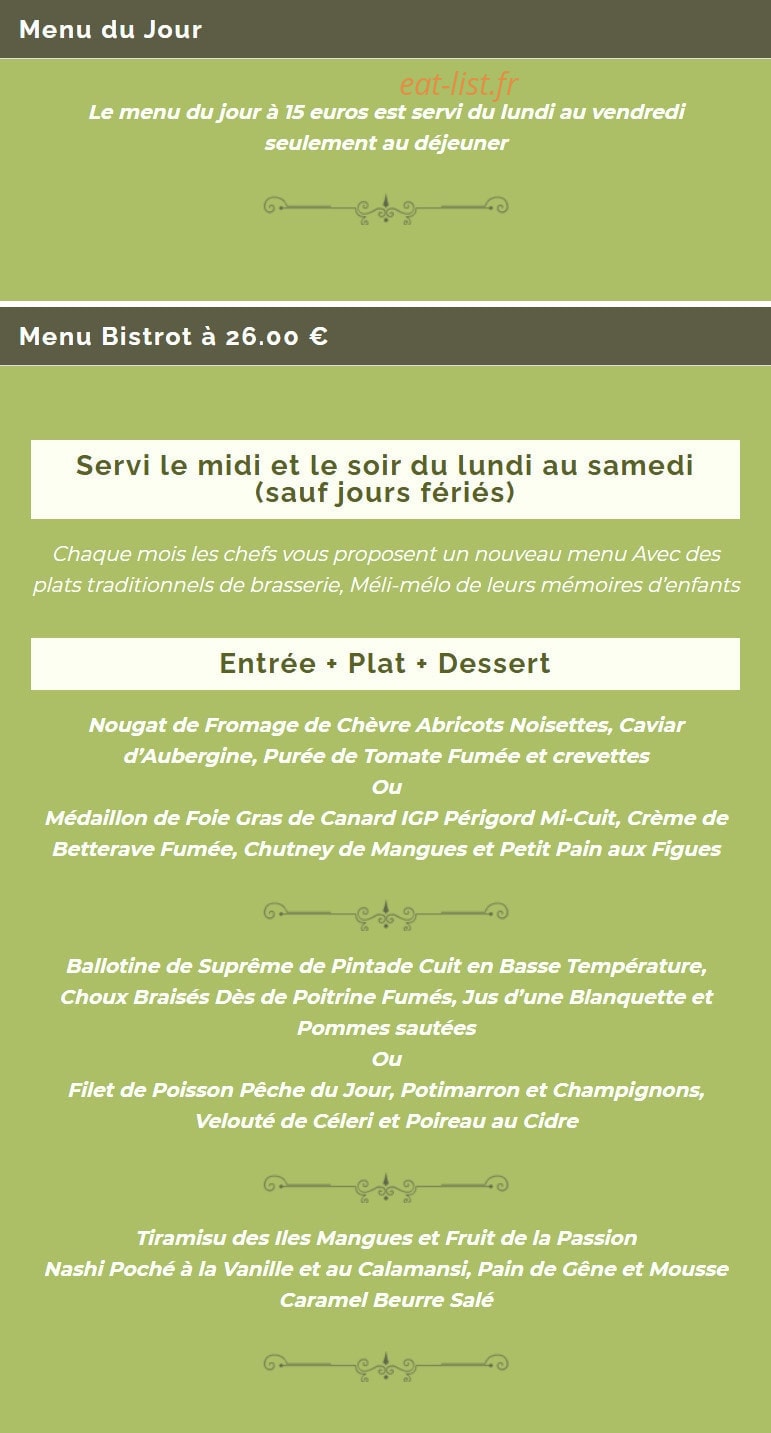 Hôtel de France — carte page 5