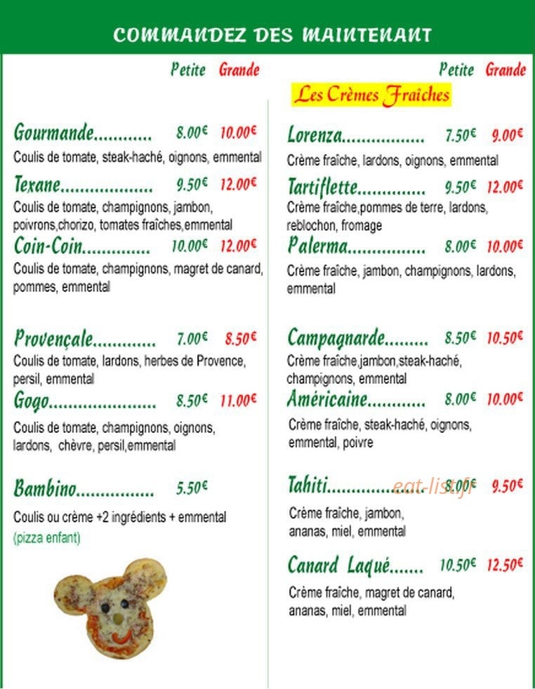 Pizza Bingo — carte page 3