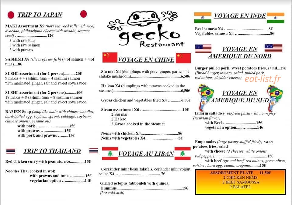 Gecko — carte page 1