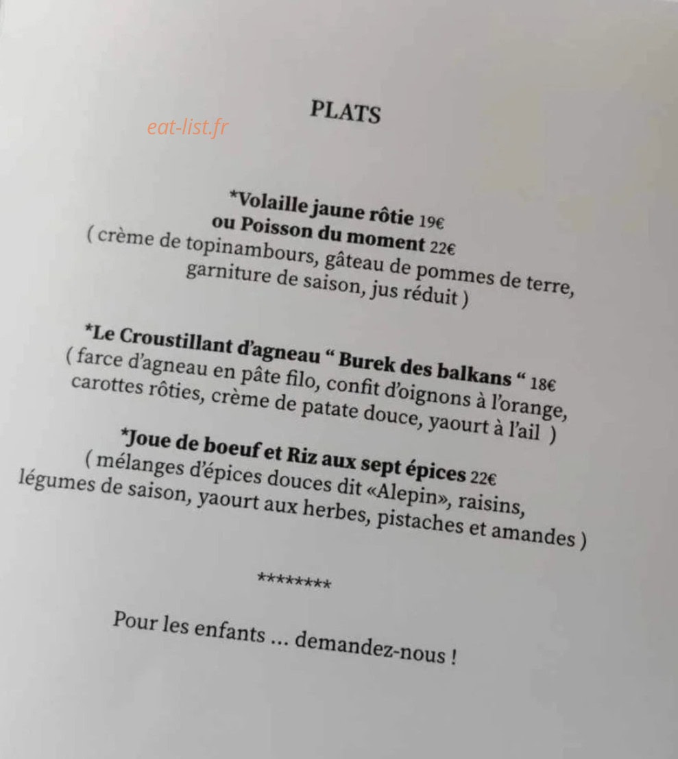 Le Margo — carte page 2