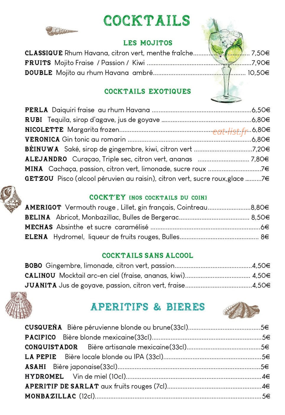 Pacifico — carte page 4