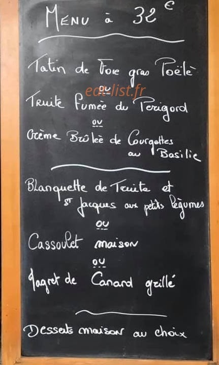 Au Bon Accueil — carte page 1