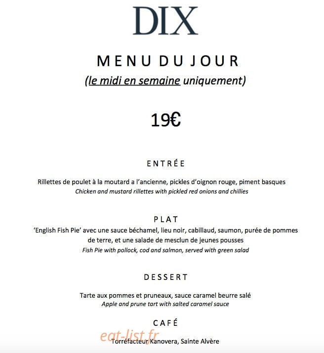 Dix — carte page 1