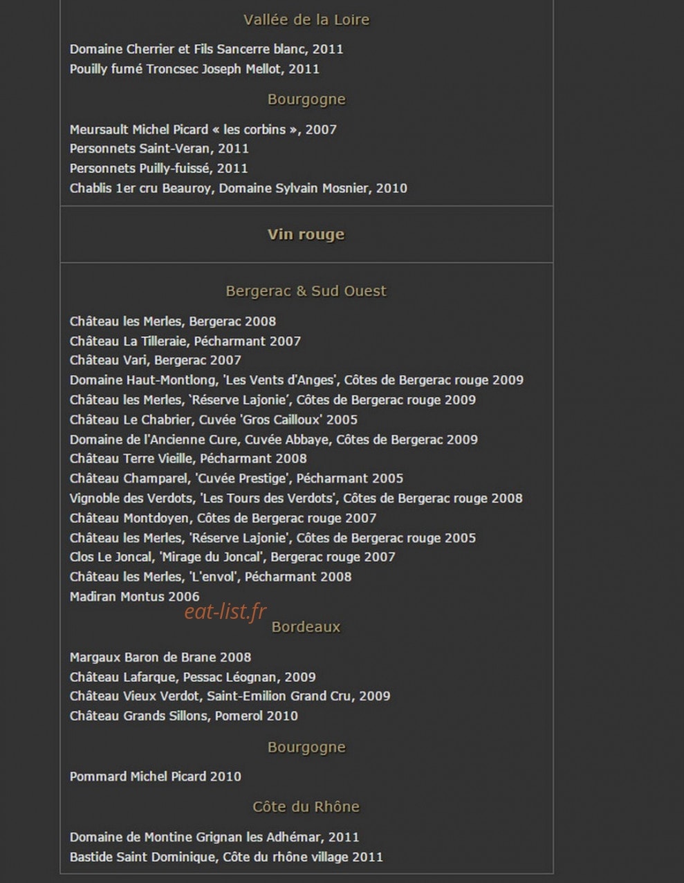Chateau les Merles — carte page 5