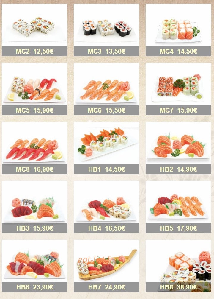 Miso Sushi — carte page 6