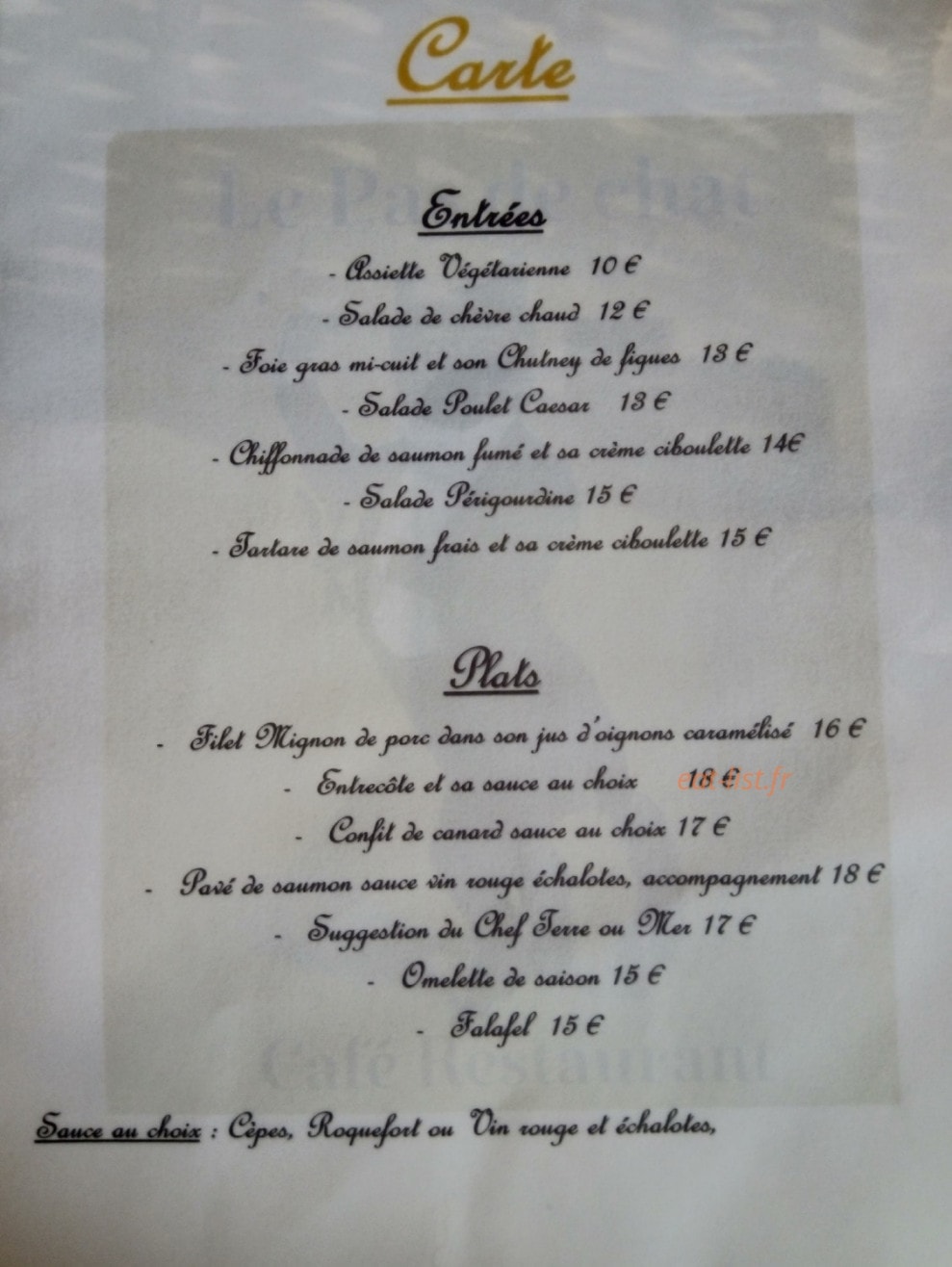 Le pas de chat — carte page 3