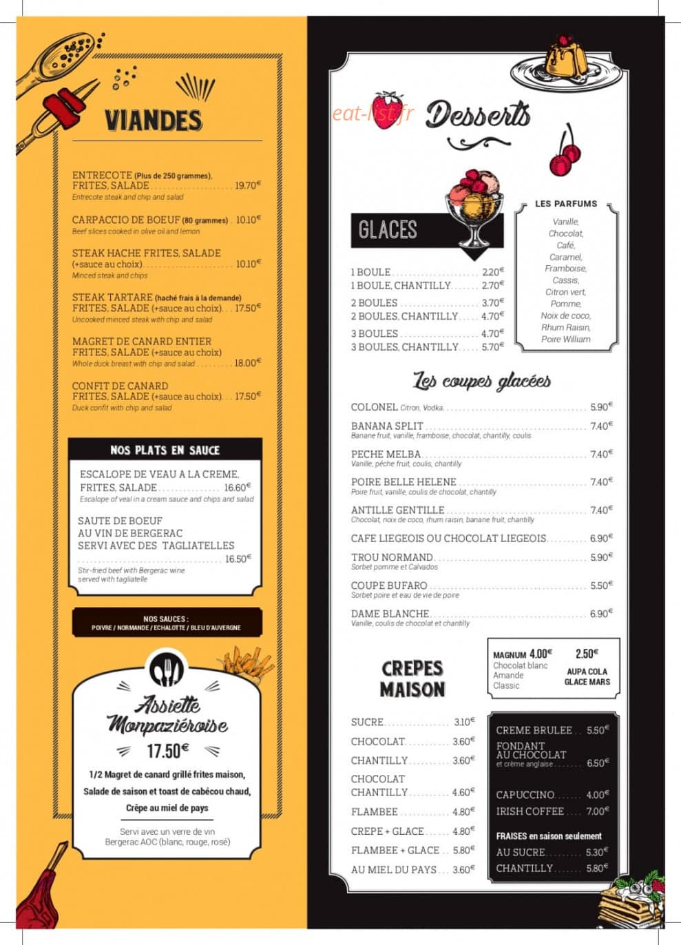 Chez Minou — carte page 3