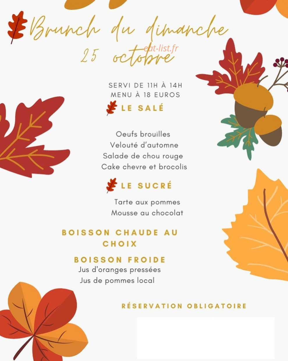 Ecureuil Café — carte page 1