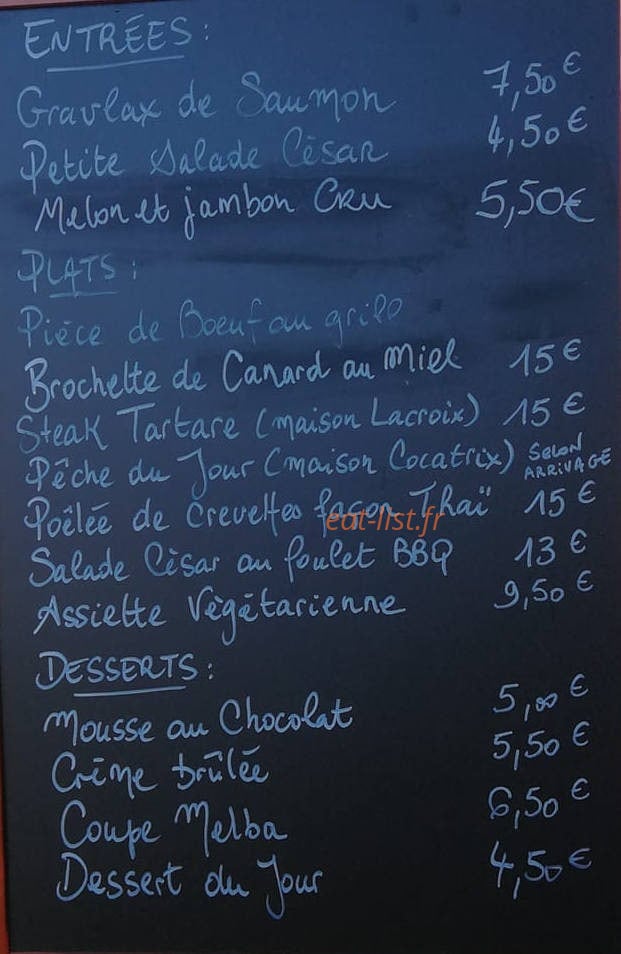 Le Chien Vert — carte page 1