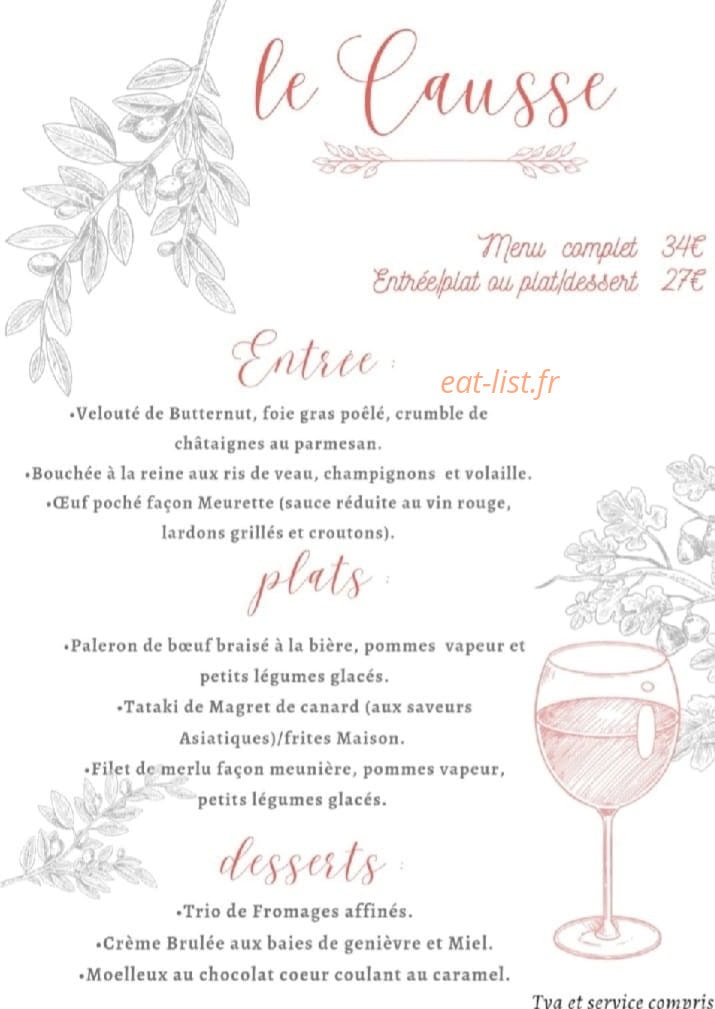 Le causse — carte page 1