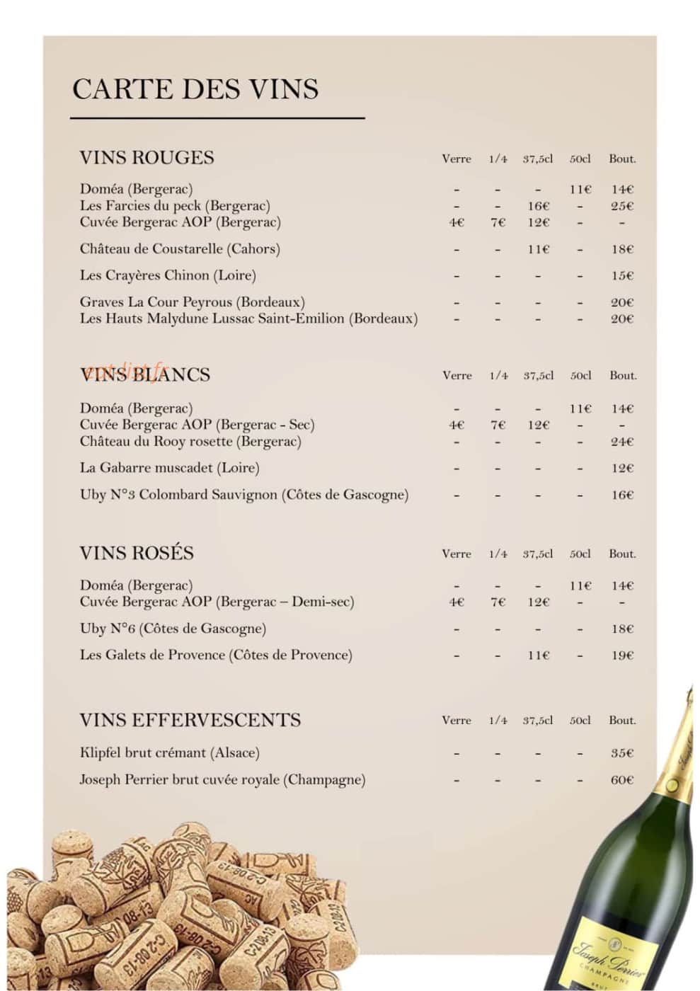 Aux Multiples Saveurs — carte page 6