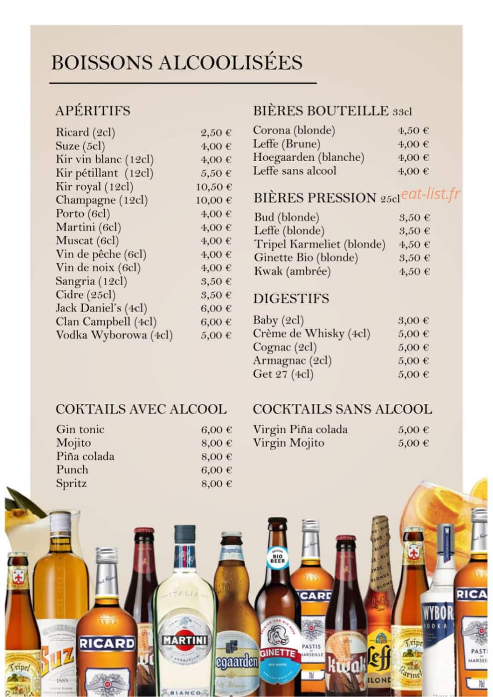 Aux Multiples Saveurs — carte page 7