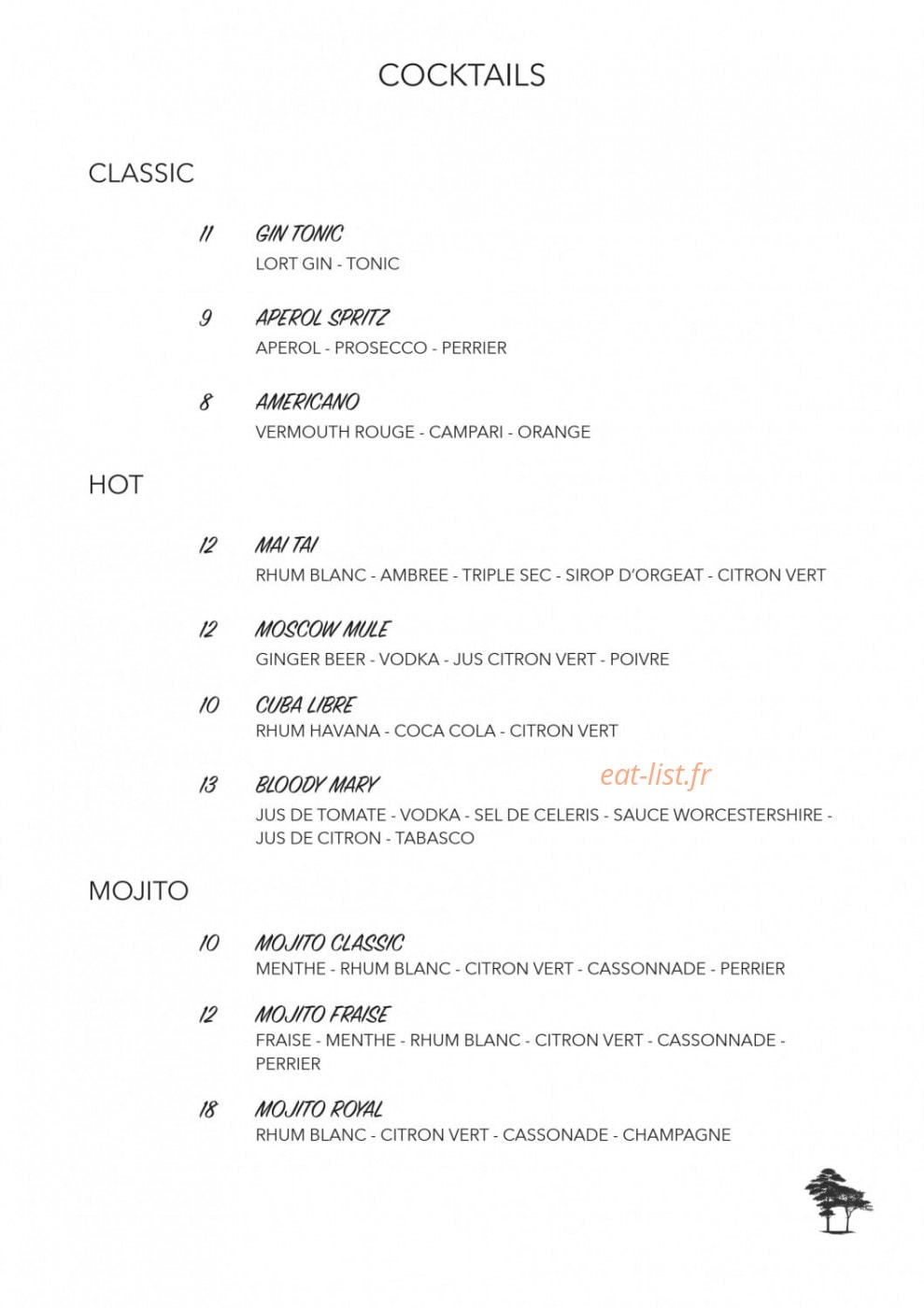 Cèdre — carte page 7