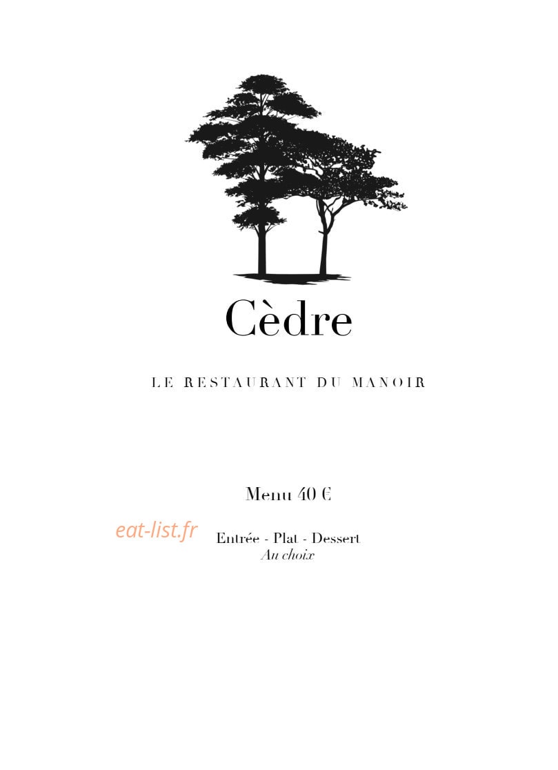 Cèdre — carte page 1