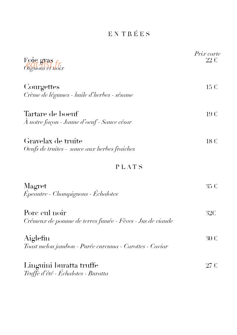 Le Manoir des Cèdres — carte page 5