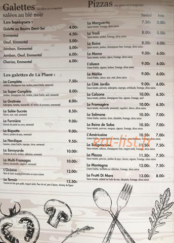 Café de la Place — carte page 2