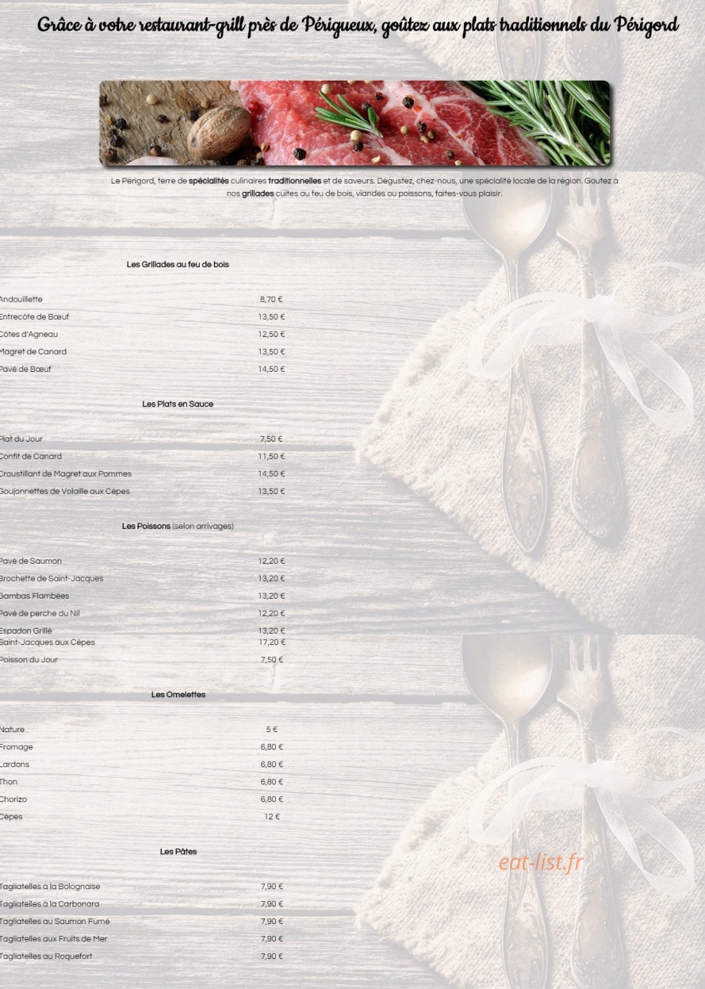 L'épi Grill — carte page 5