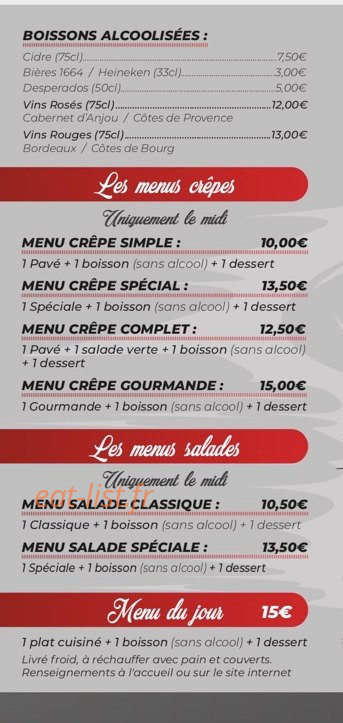 La Gourmandine — carte page 2
