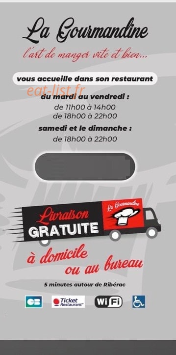La Gourmandine — carte page 6