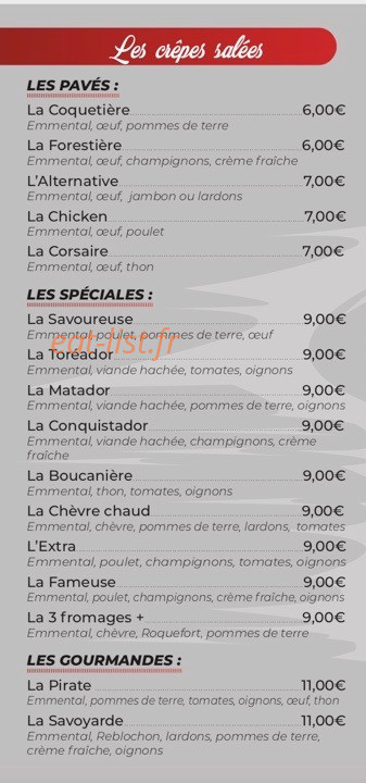 La Gourmandine — carte page 3
