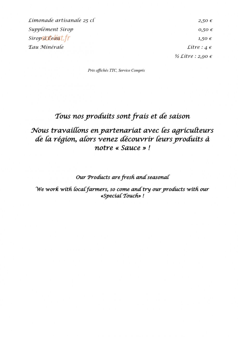Le Chabrot — carte page 5