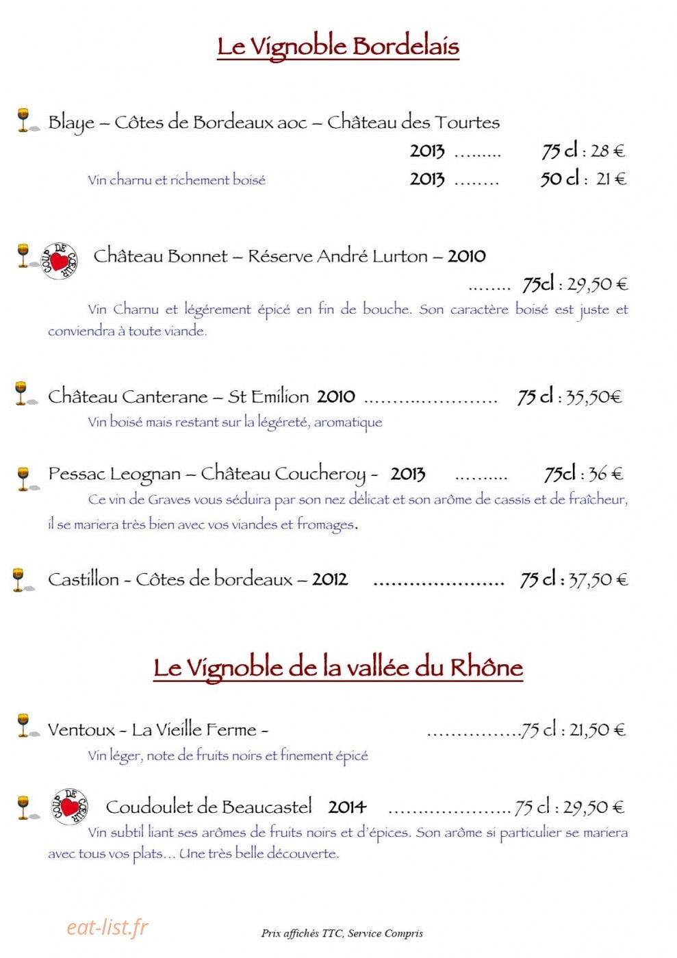 Le Chabrot — carte page 9