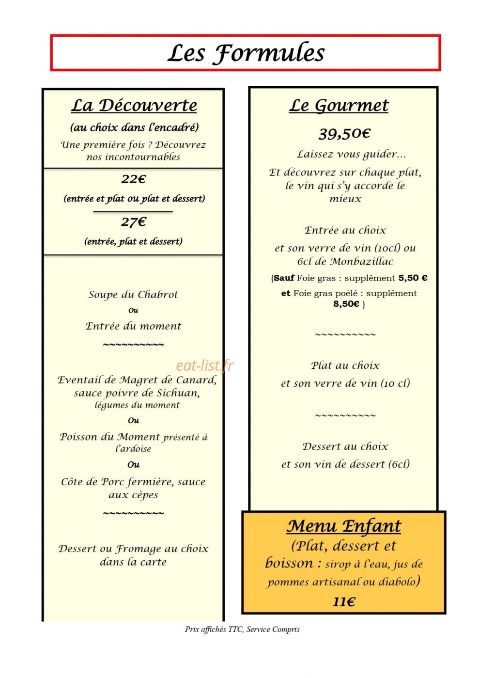 Le Chabrot — carte page 6