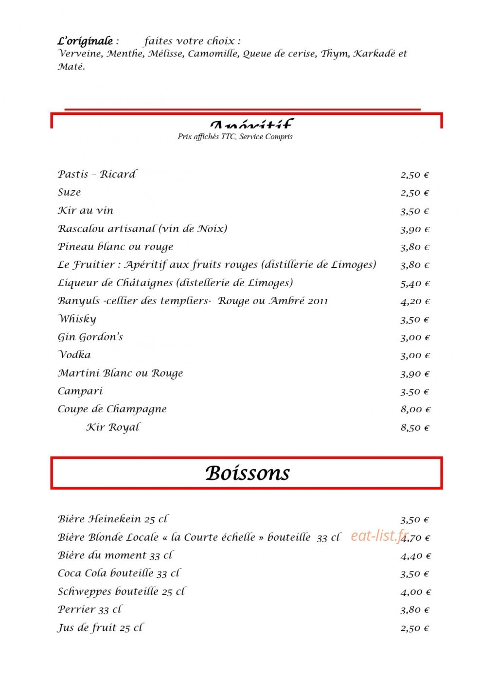 Le Chabrot — carte page 4