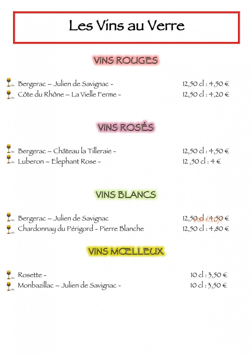Le Chabrot — carte page 14