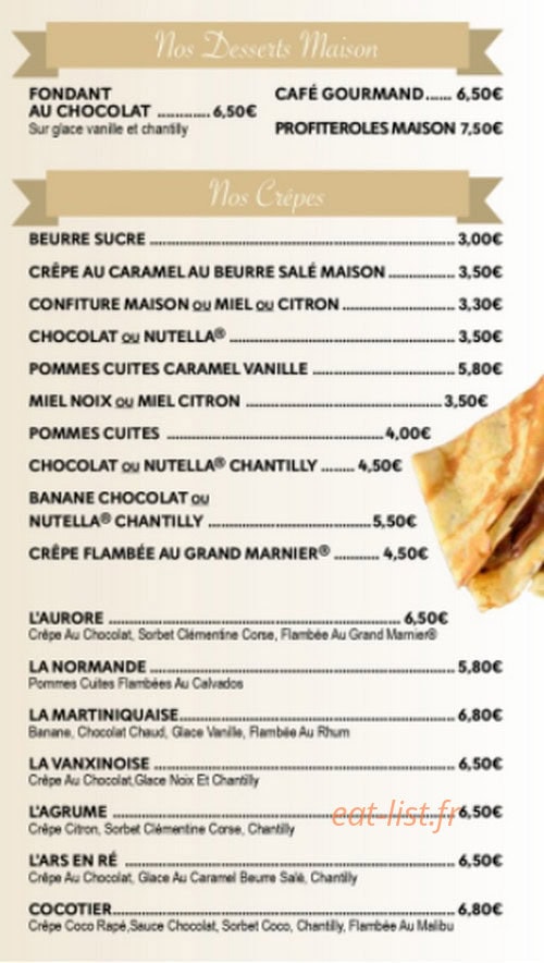 L auberge du pauly — carte page 8