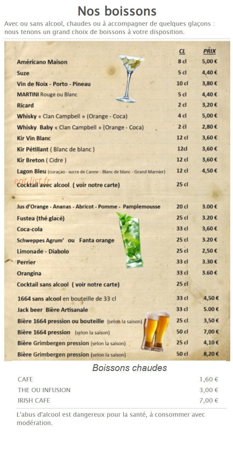 L auberge du pauly — carte page 9