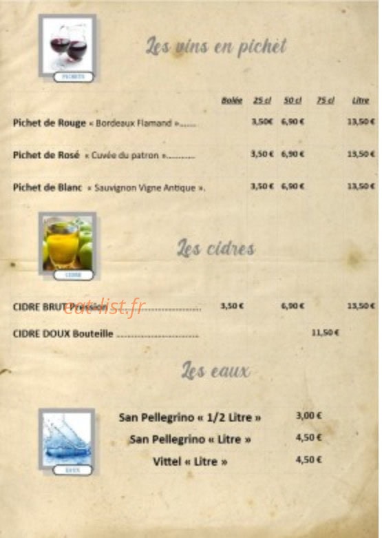 L auberge du pauly — carte page 11