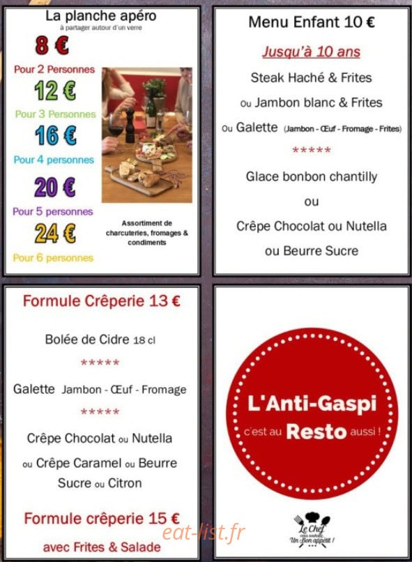 L auberge du pauly — carte page 4