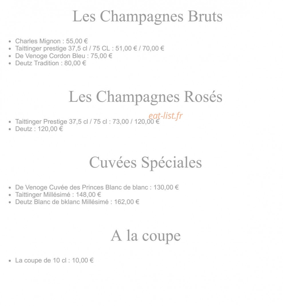 Le restaurant Au Vieux Moulin — carte page 5