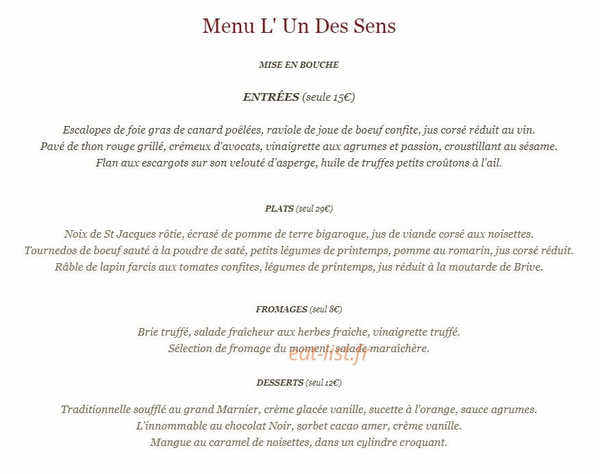 L'un des sens — carte page 3